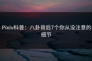 Pixiv科普：八卦背后7个你从没注意的细节